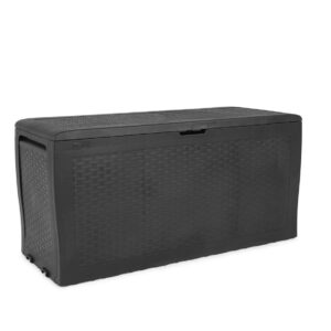 Keter Storage Box Samoa 270L Anthracite Outdoor Garden Patio Cushion Shed Box
