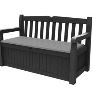 Eden 265L Storage Bench - Dark Grey
